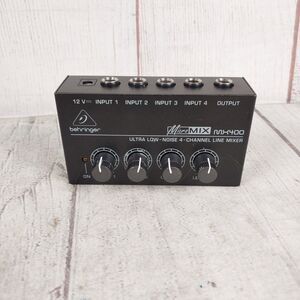 Behringer MicroMIX MX400 4-Channel Line Mixer Ultra Low Noise Mini Audio TESTED